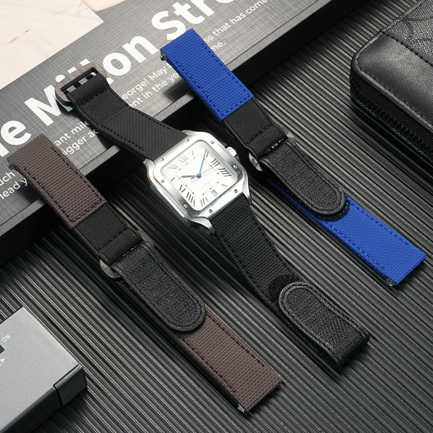 Leather Strap Quick Release - For Cartier waterproof quick release fluororubber