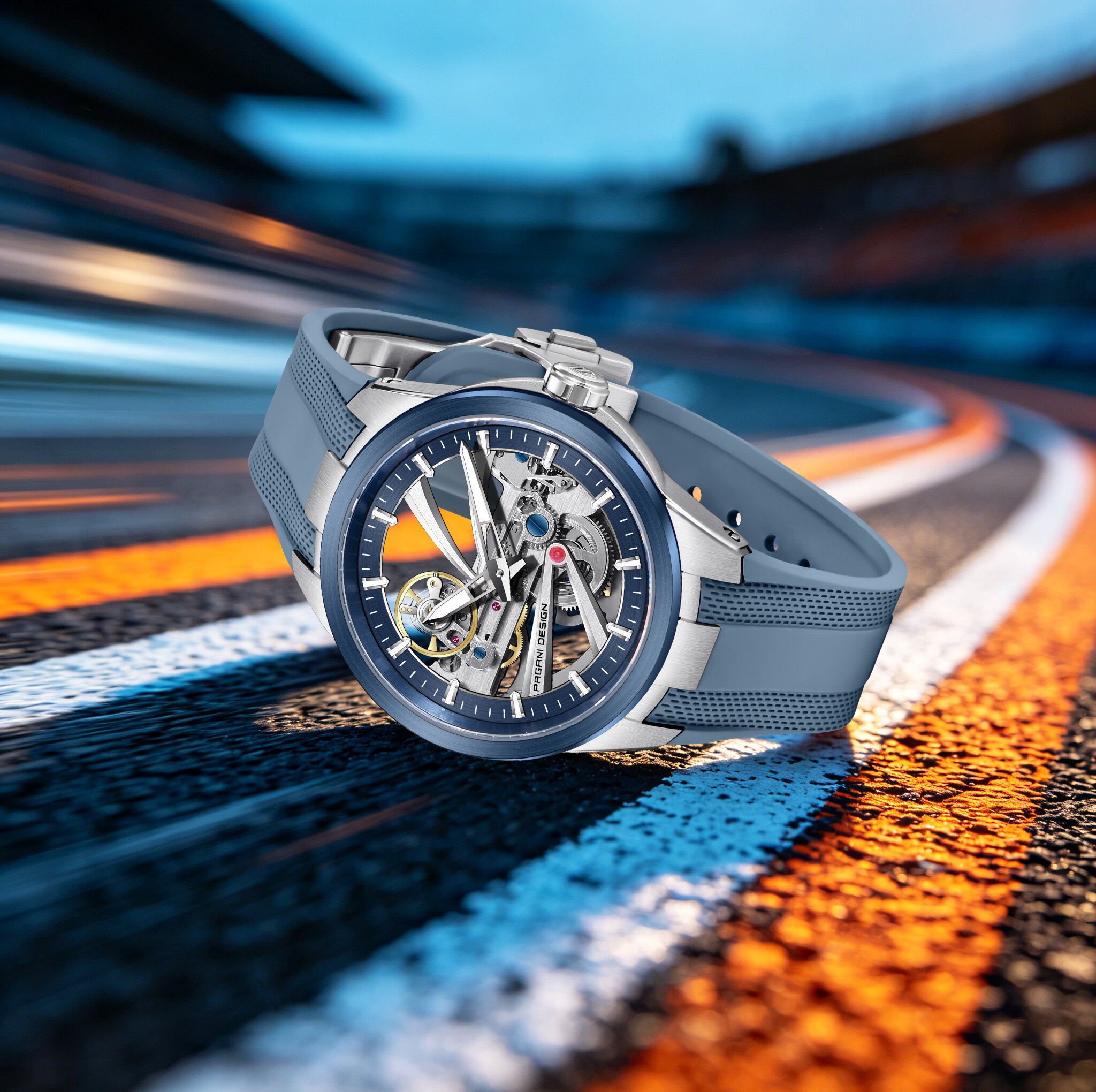 Rubber Strap Diver - PAGANI DESIGN Men Trendy Mechanical Watch