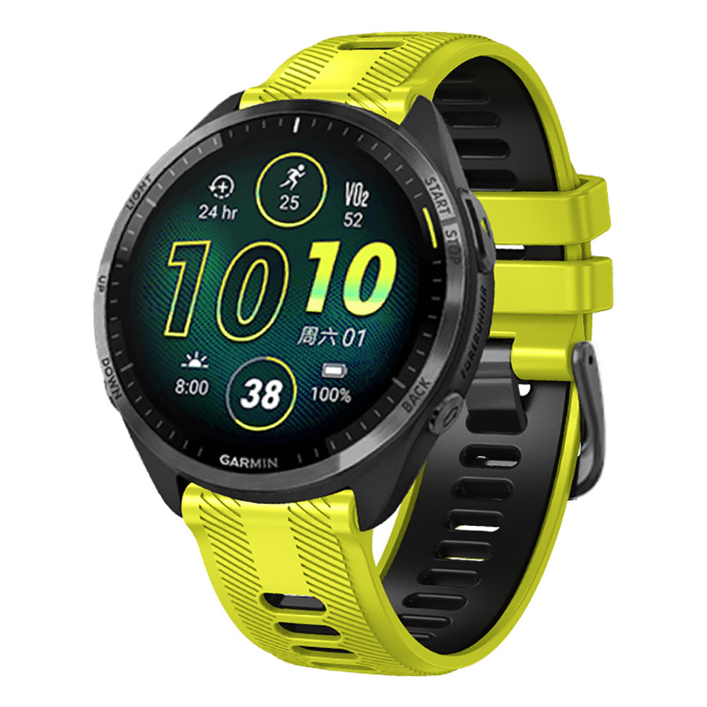 For Garmin Forerunner 965 955  - مراجعة Silicone Watch Band 22Mm وسعره