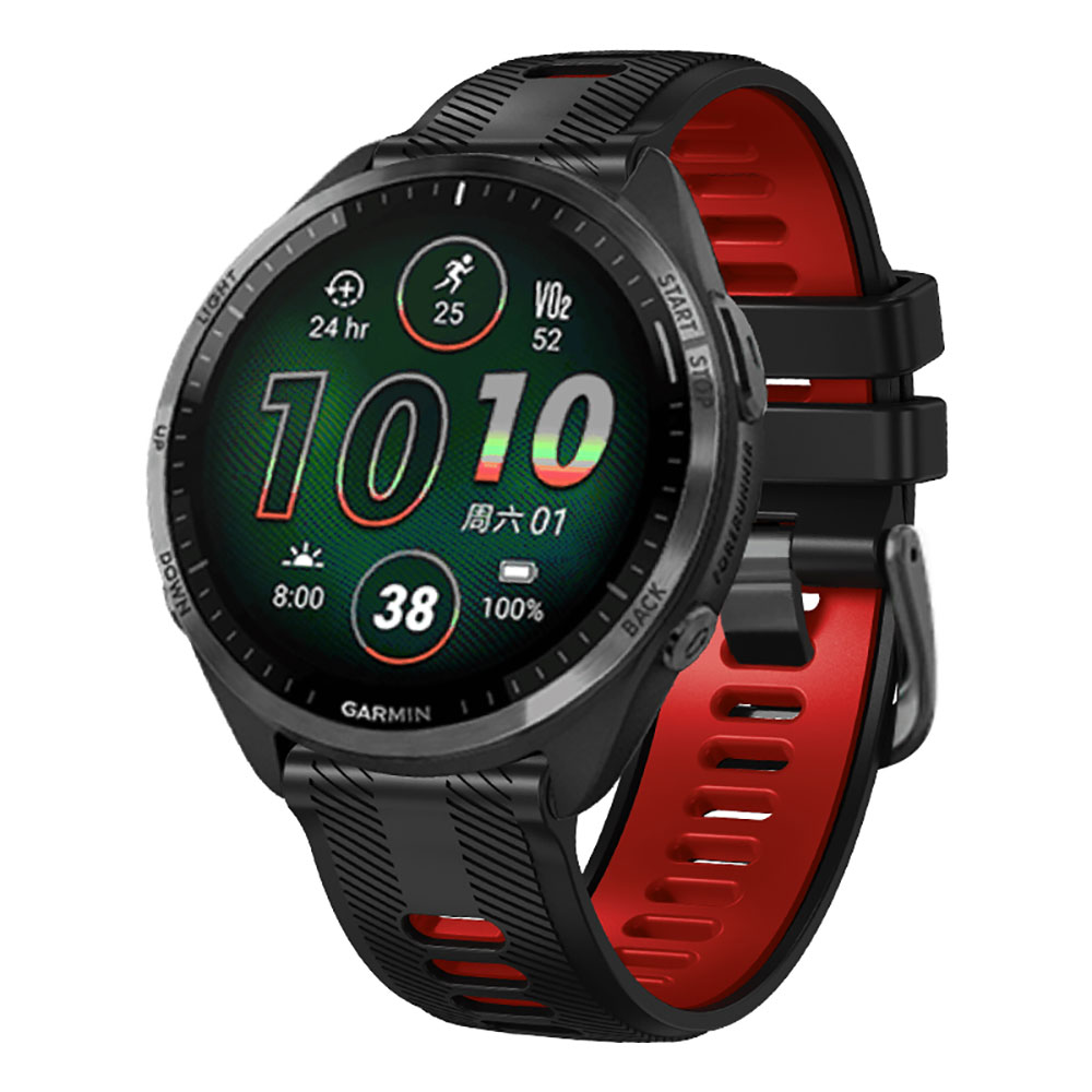 For Garmin Forerunner 965 955  - مراجعة Silicone Watch Band 22Mm وسعره