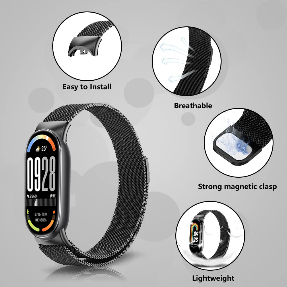 Magnetic Straps for Xiaomi mi  - مراجعة Milanese Loop Magnetic وسعره