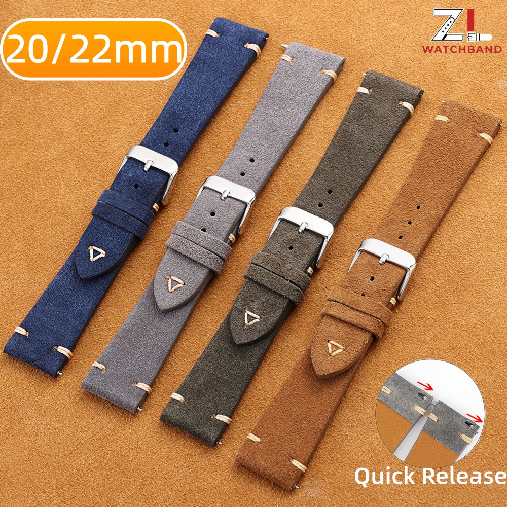 Premium Grade Quick Release Su - مراجعة Suede Strap Watch وسعره