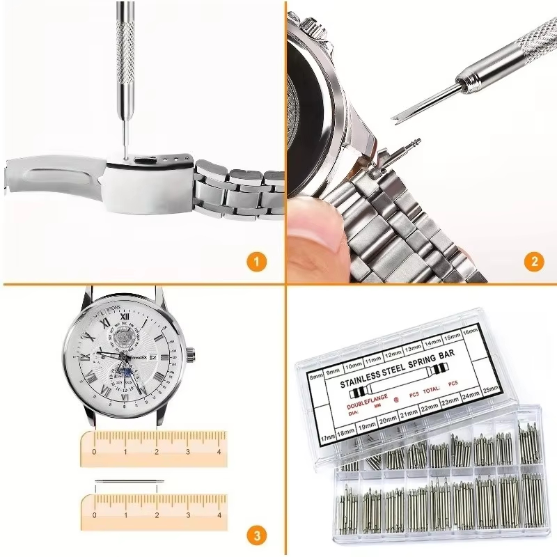 270pcs Stainless Steel Spring  - مراجعة Spring Bar Tool Set وسعره