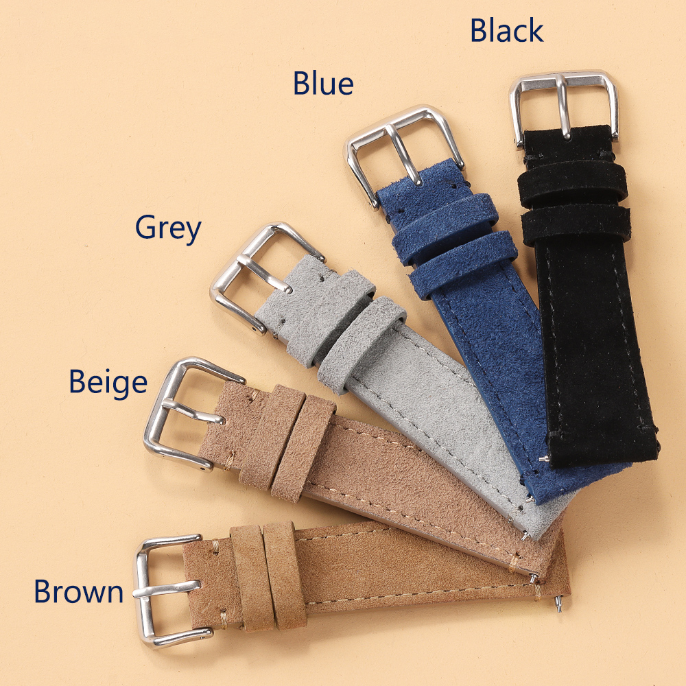 Soft Suede Retro Genuine Leath - مراجعة Suede Strap Watch وسعره