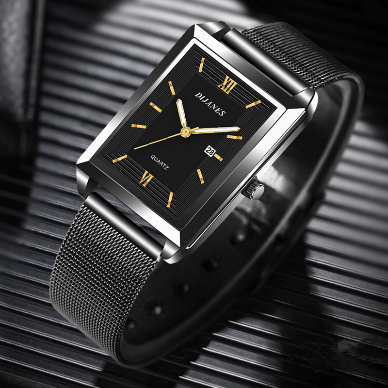 Men's Calendar Date Sport & Le - مراجعة Leather Watch Band Men وسعره