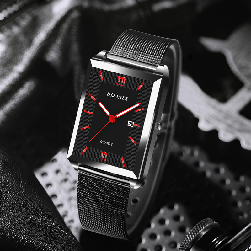 Men's Calendar Date Sport & Le - مراجعة Leather Watch Band Men وسعره