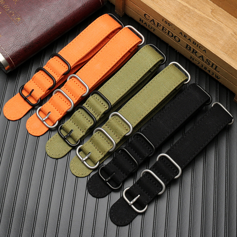 Thickened canvas Watch strap 2 - مراجعة Canvas Strap Watch وسعره