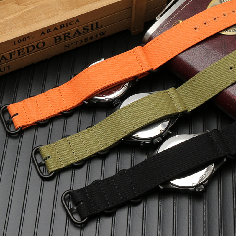 Thickened canvas Watch strap 2 - مراجعة Canvas Strap Watch وسعره