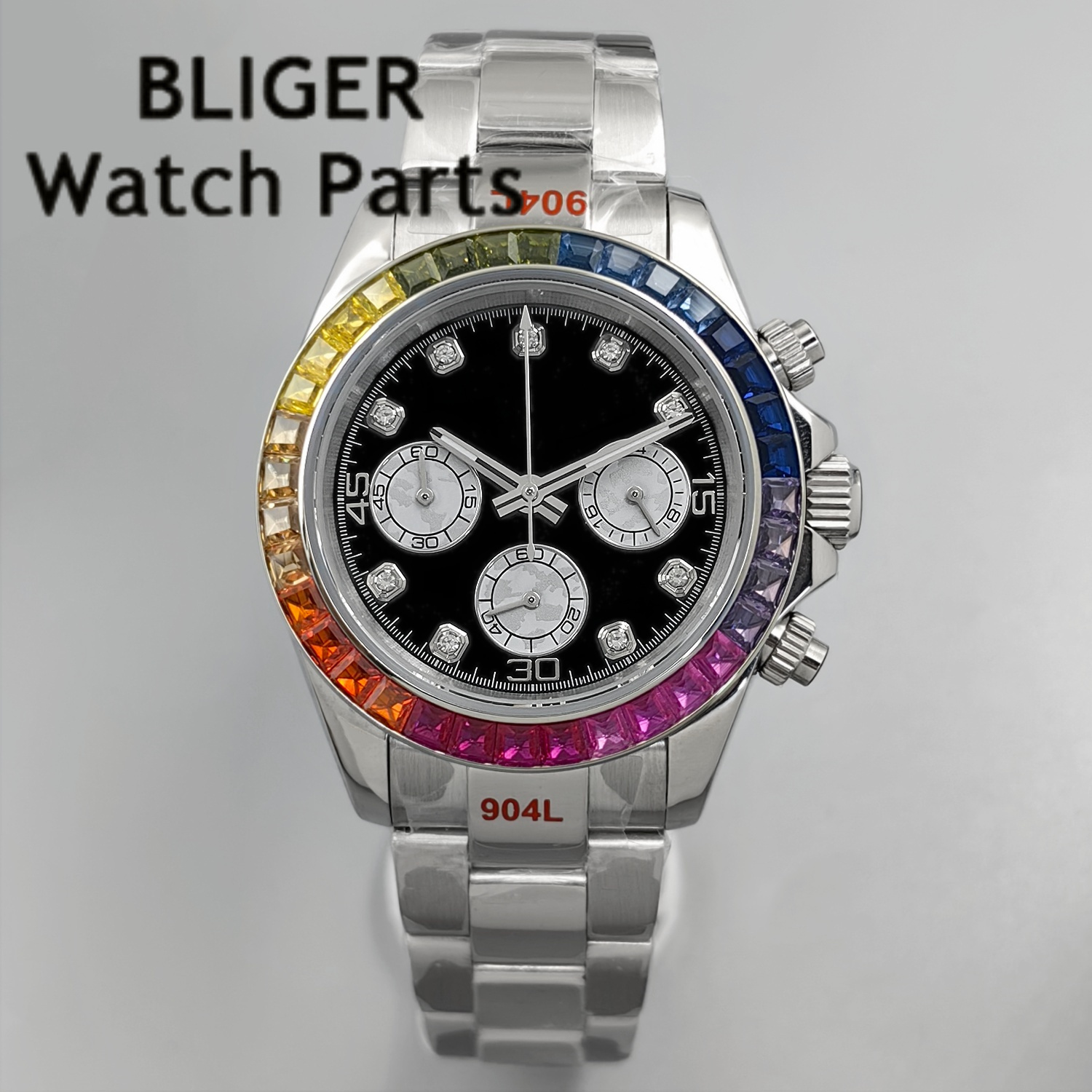 BLIGER Black Panda Dial Multic - مراجعة Rubber Strap Diver وسعره
