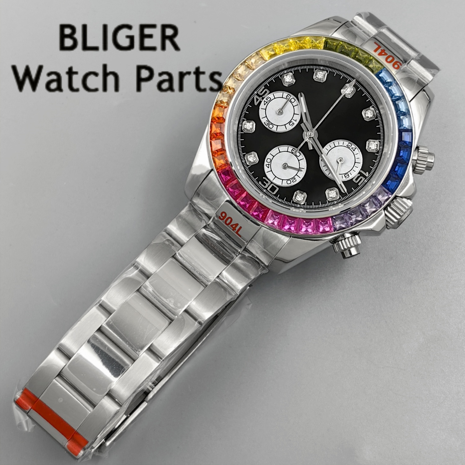 BLIGER Black Panda Dial Multic - مراجعة Rubber Strap Diver وسعره