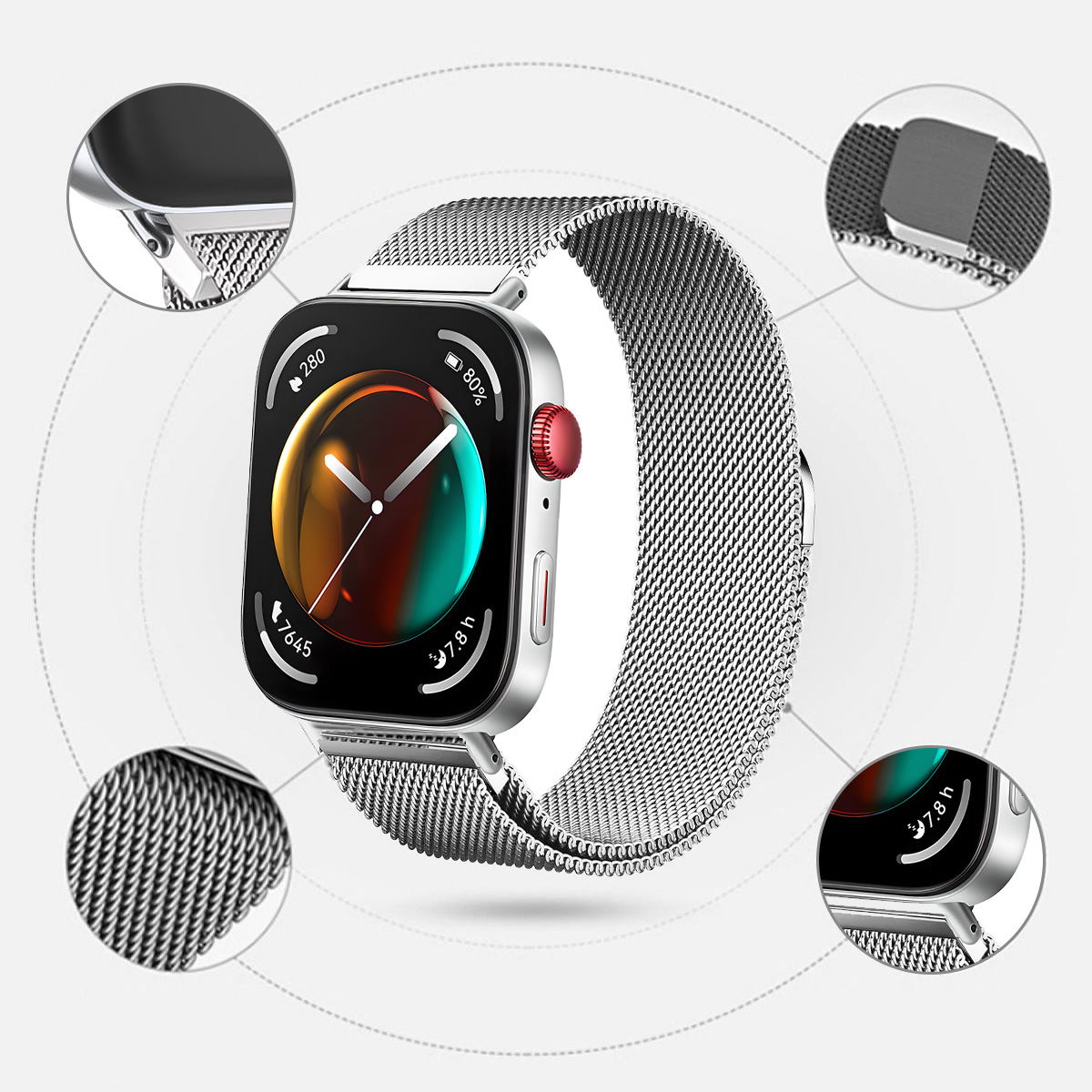 Milanese Magnetic Loop Strap f - مراجعة Milanese Loop Magnetic وسعره