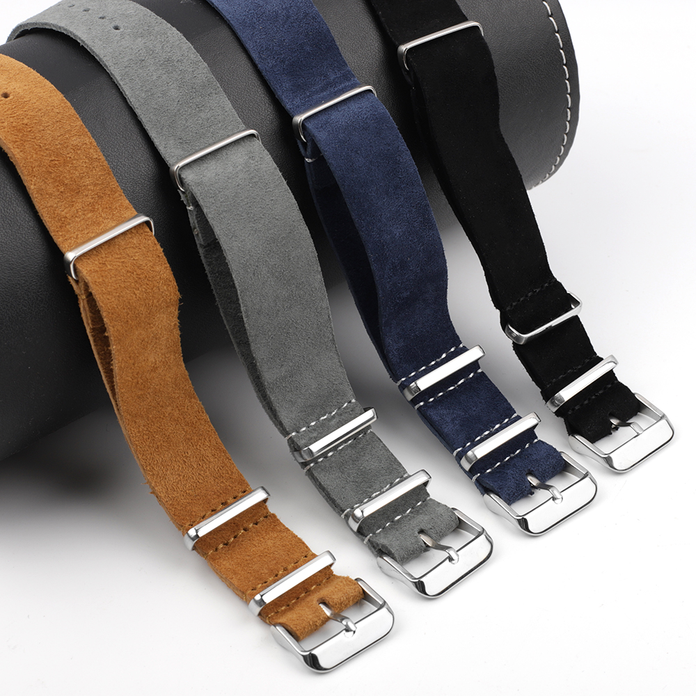 Soft Suede Watchband Long Stra - مراجعة Suede Strap Watch وسعره