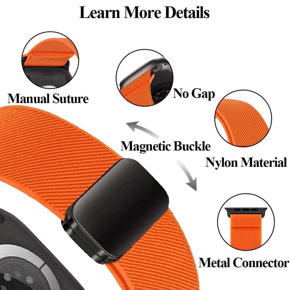 Nylon Loop Strap For Apple Wat - مراجعة Milanese Loop Magnetic وسعره
