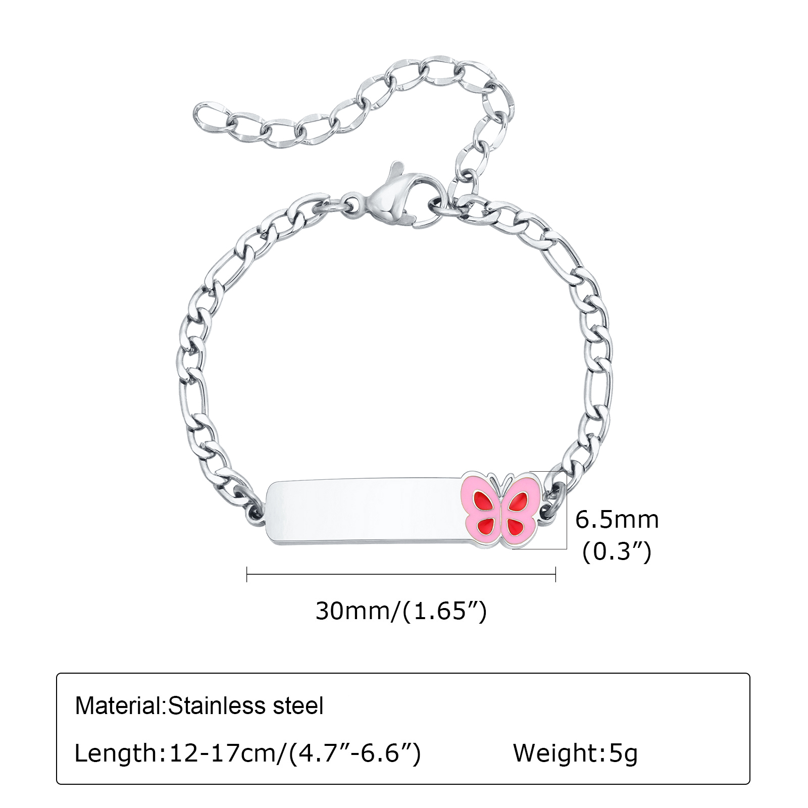 Vnox Personalized Baptism Gift - مراجعة Butterfly Clasp Deployant وسعره
