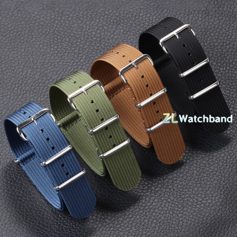 New Ribbed Nylon Watchband 18m - مراجعة Nato Strap Nylon وسعره