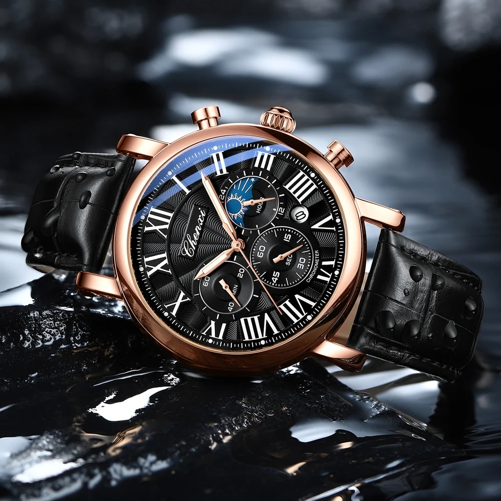 CHENXI 973 Men Quartz Watch Fa - مراجعة Leather Watch Band Men وسعره