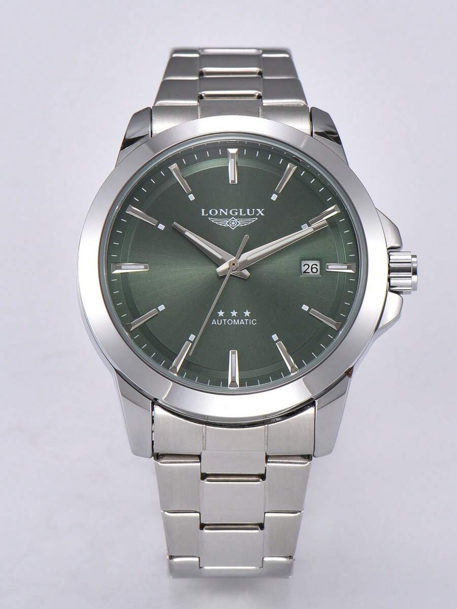 LONGLUX 1pc Men's Automatic Me - مراجعة Butterfly Clasp Deployant وسعره