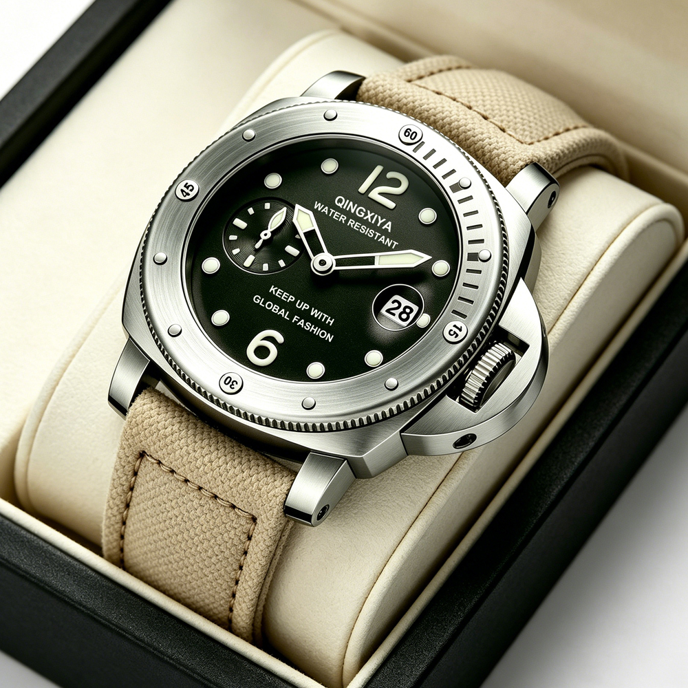 QINGXIYA Sports Canvas Strap M - مراجعة Canvas Strap Watch وسعره
