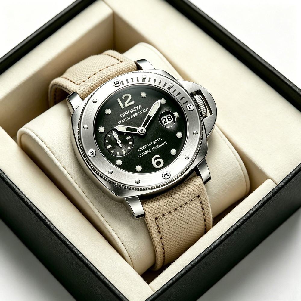 QINGXIYA Sports Canvas Strap M - مراجعة Canvas Strap Watch وسعره