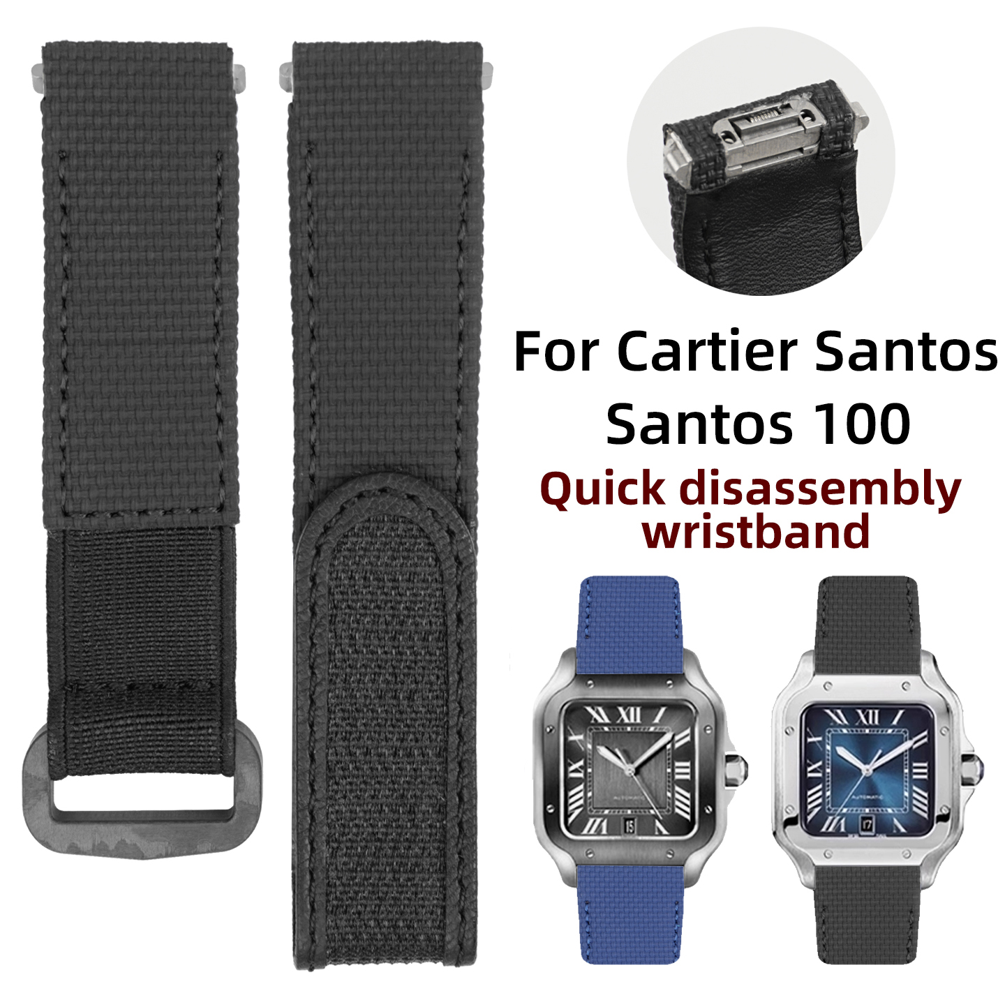 For Cartier waterproof quick r - مراجعة Leather Strap Quick Release وسعره