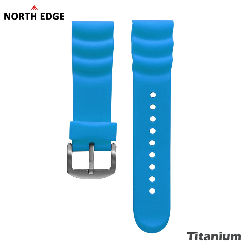 NORTH EDGE 24MM Rubber Watch S - مراجعة Rubber Strap Diver وسعره