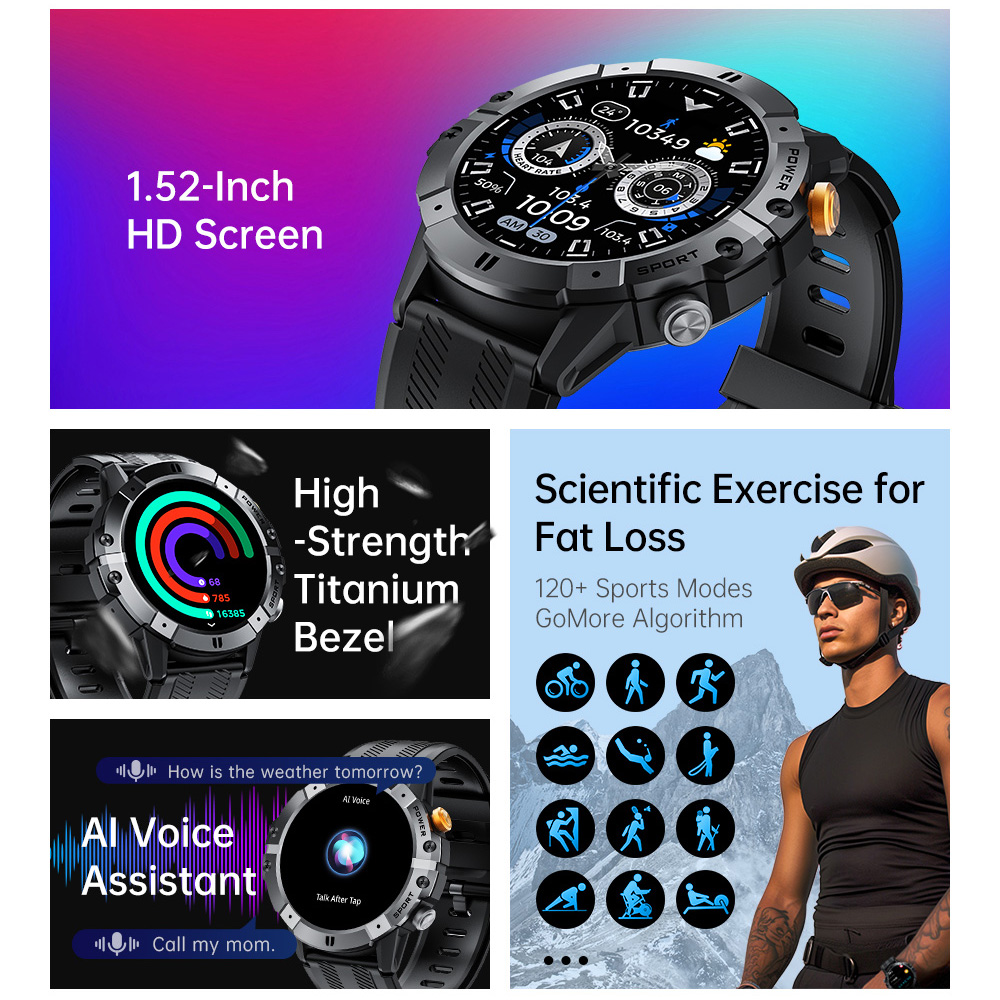 Outdoor Military Smart Watch B - مراجعة Rubber Strap Diver وسعره