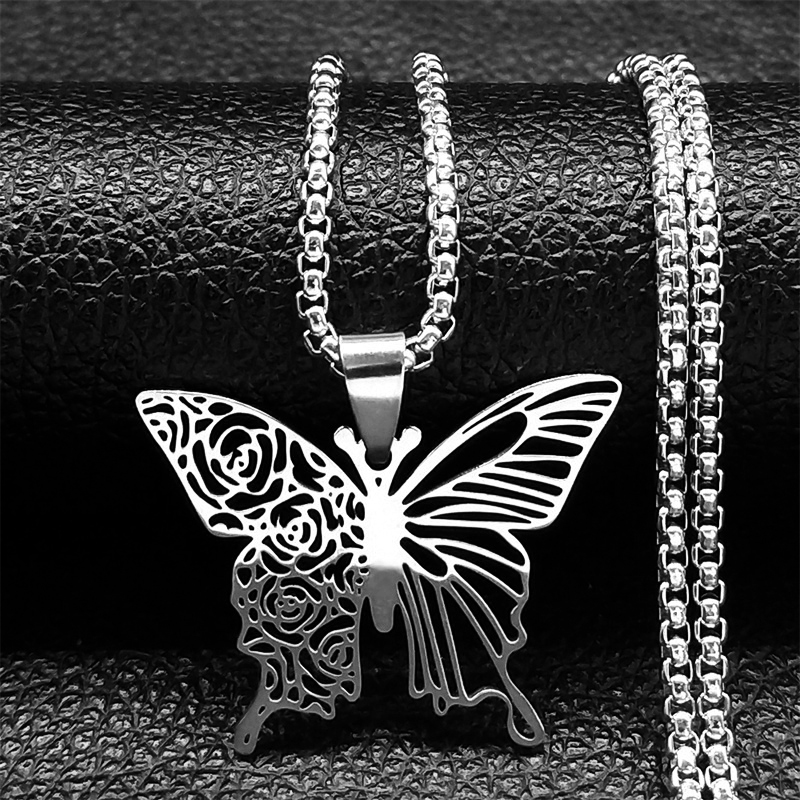 Aesthetic Butterfly Rose Flowe - مراجعة Butterfly Clasp Deployant وسعره