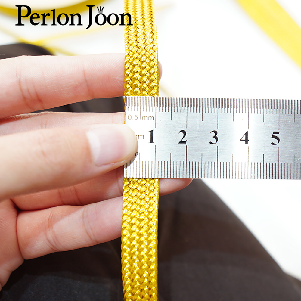 10yards Gold  thread strap web - مراجعة Perlon Strap Woven وسعره