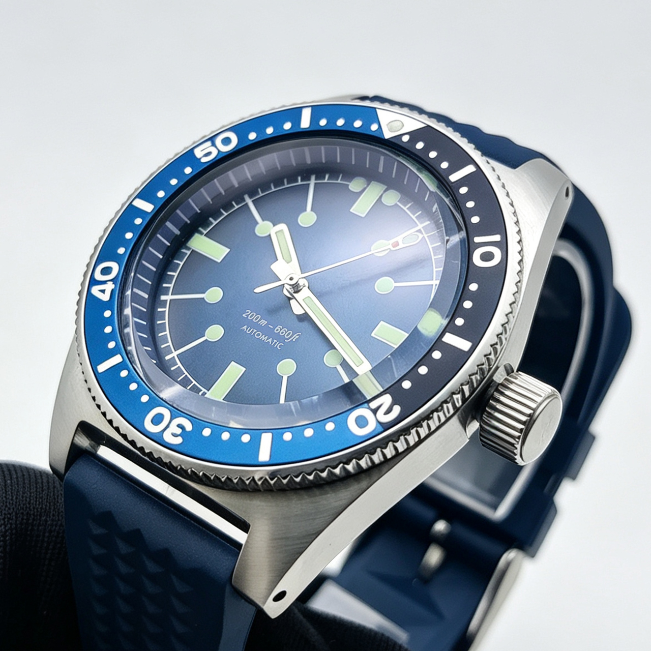 40mm NH35 Automatic Men's Dive - مراجعة Rubber Strap Diver وسعره