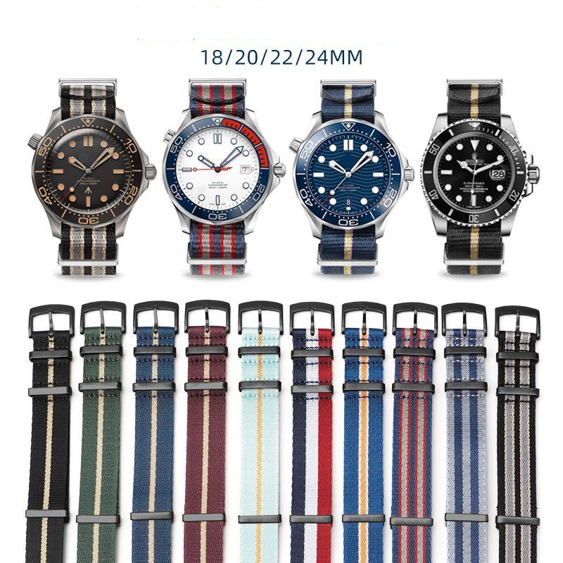 Superior Nylon Watchband for O - مراجعة Nato Strap Nylon وسعره