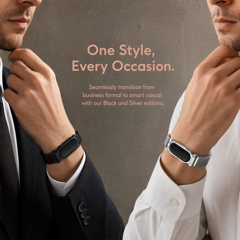 Milanese Watch Band For Fitbit - مراجعة Mesh Strap Metal وسعره