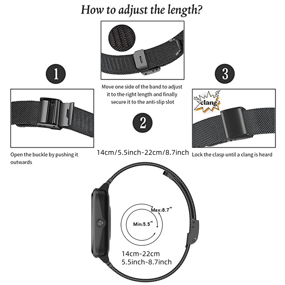 Metal Bands for OPPO Watch 41m - مراجعة Mesh Strap Metal وسعره