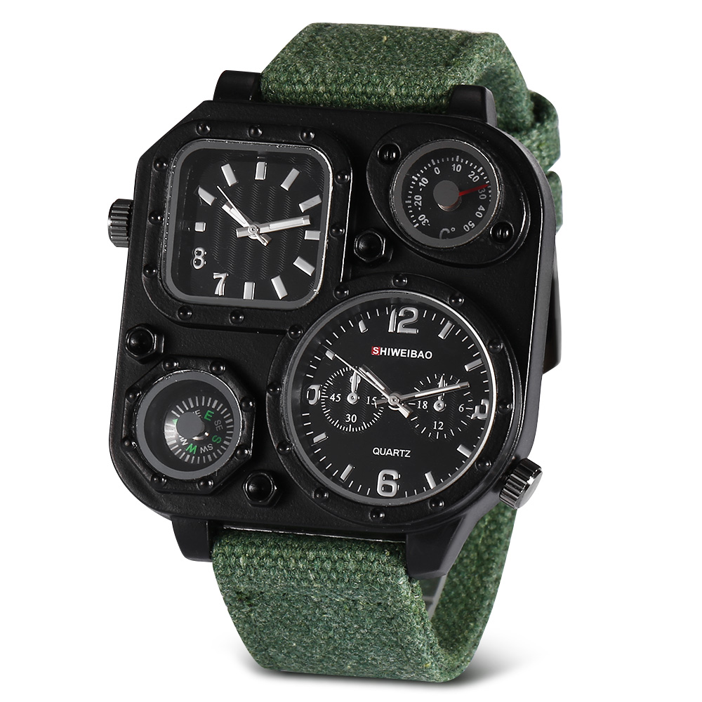 Quartz Mens Watches Top Brand  - مراجعة Canvas Strap Watch وسعره