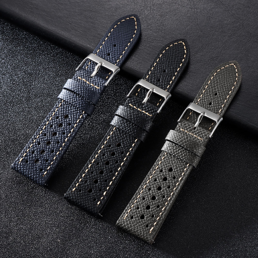 18mm 19mm 20mm 22mm Breathable - مراجعة Leather Strap Quick Release وسعره