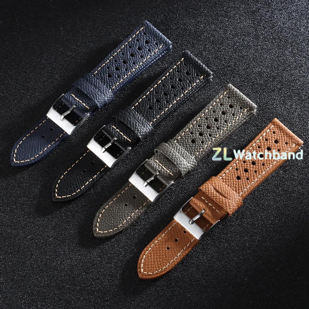 18mm 19mm 20mm 22mm Breathable - مراجعة Leather Strap Quick Release وسعره