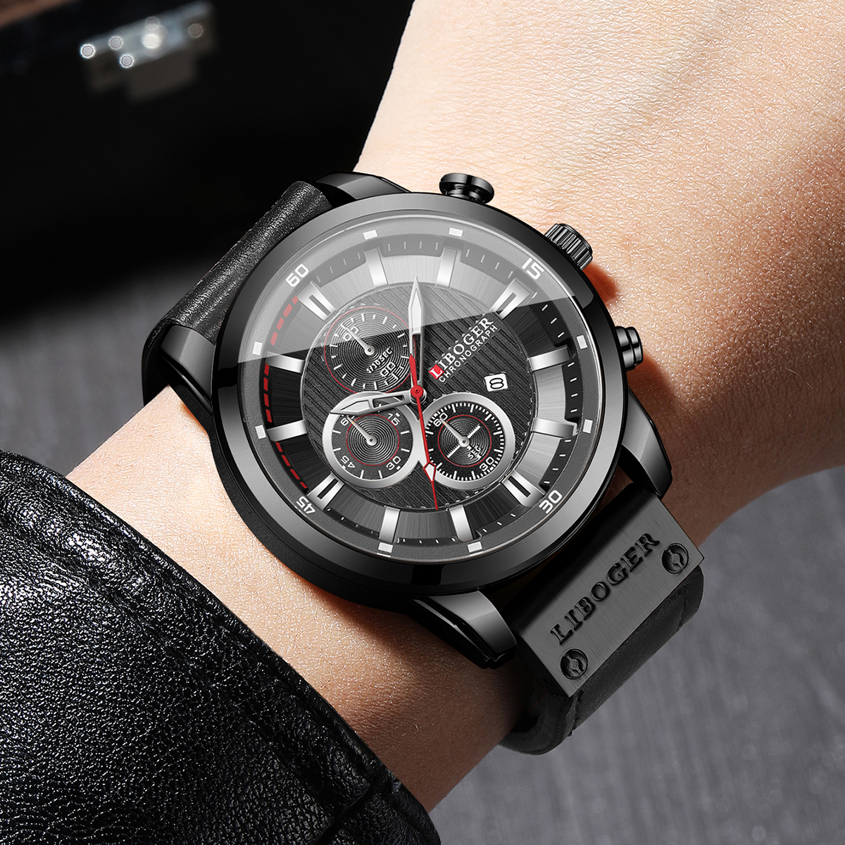 Fashion Men Calendar Quartz Wa - مراجعة Leather Watch Band Men وسعره