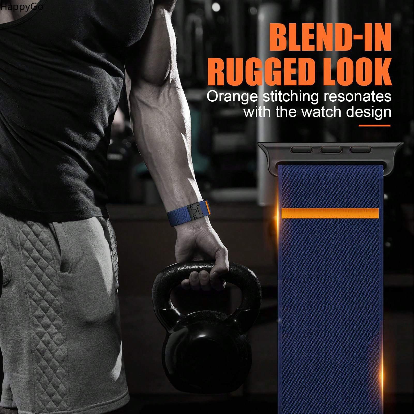 Wide Stretchy Nylon Wrist Stra - مراجعة Parachute Strap Elastic وسعره