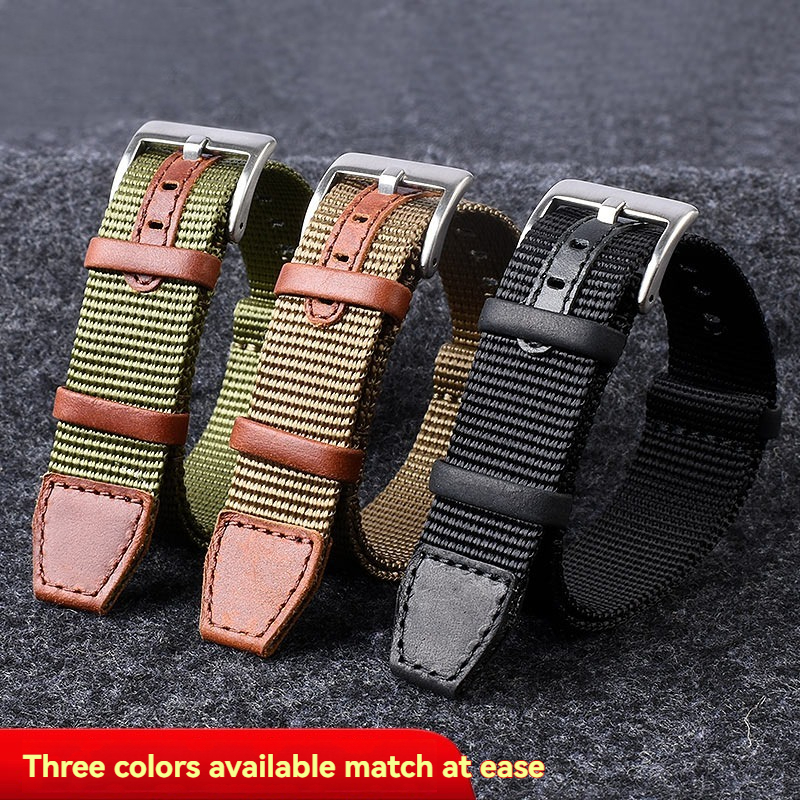 NATO vintage nylon parquet lea - مراجعة Tropic Strap Vintage وسعره