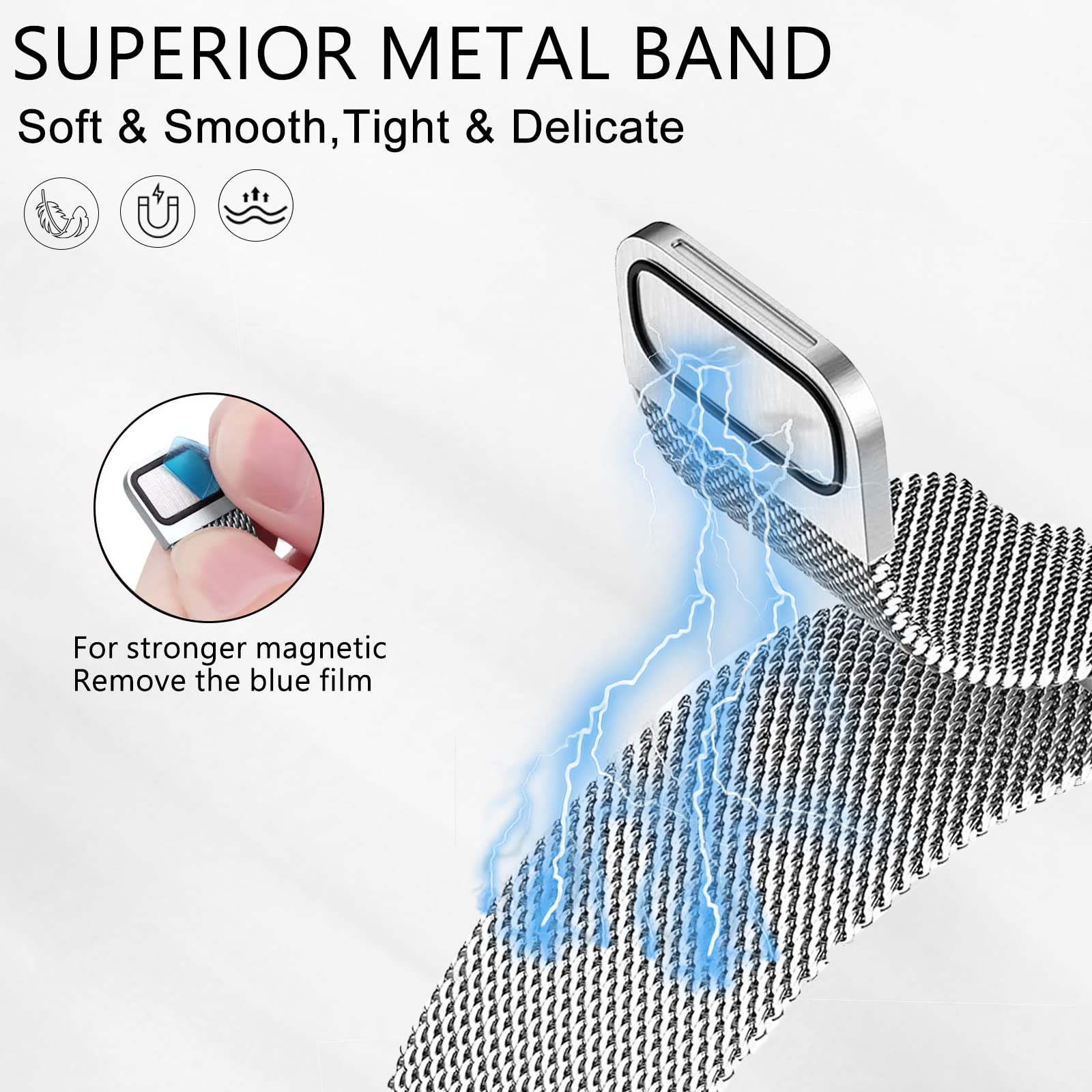 Milanese loop For fitbit charg - مراجعة Milanese Loop Magnetic وسعره