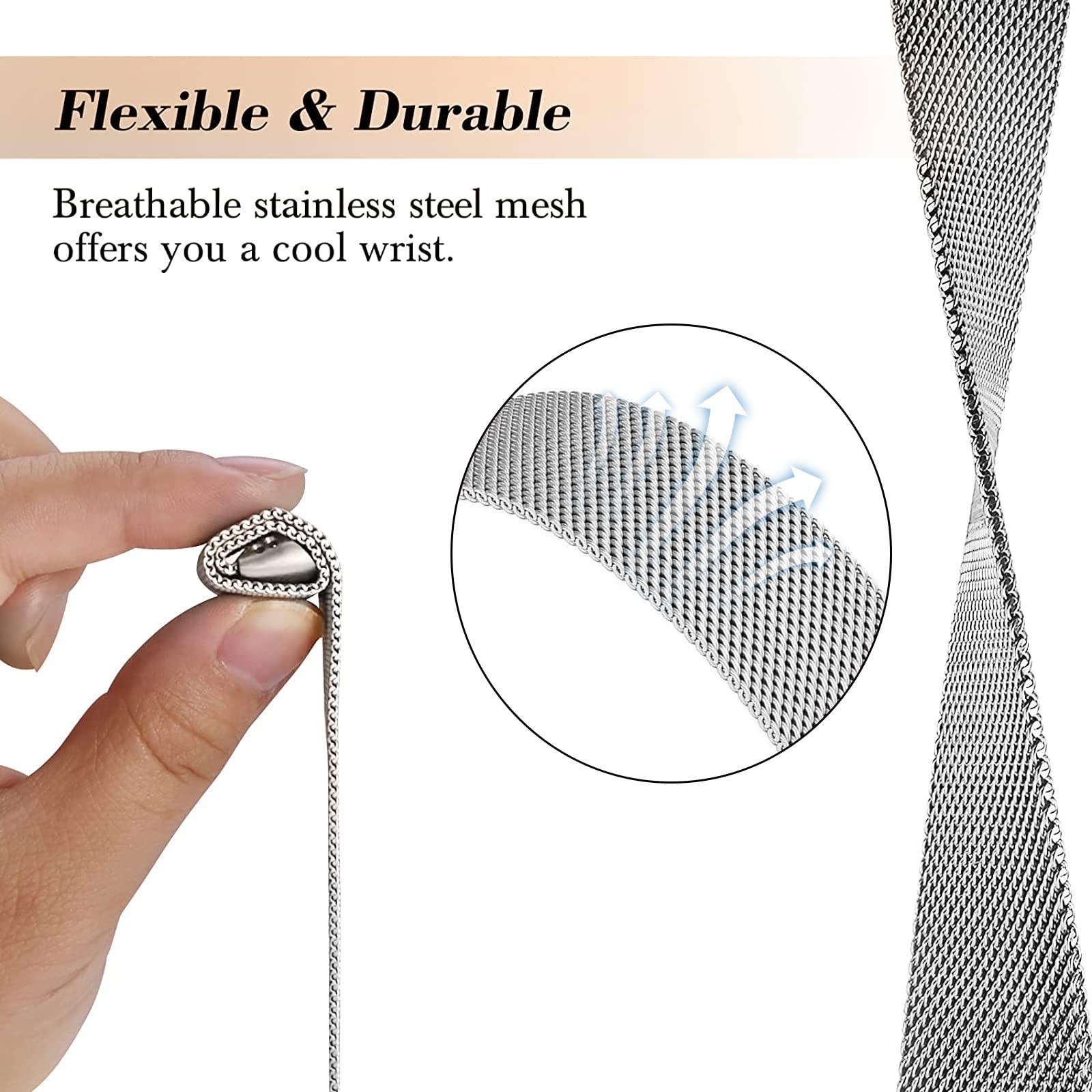 Milanese loop For fitbit charg - مراجعة Milanese Loop Magnetic وسعره