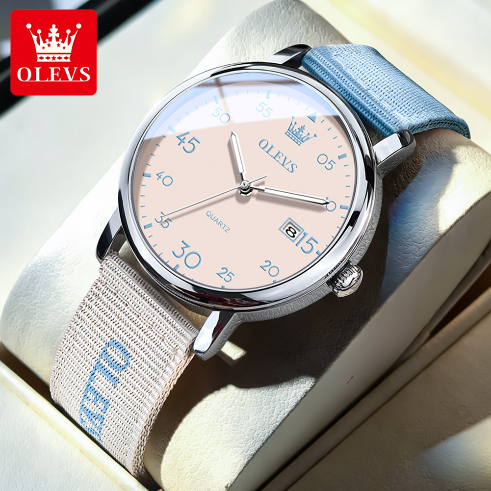 OLEVS Brand New Fashion Retro  - مراجعة Canvas Strap Watch وسعره