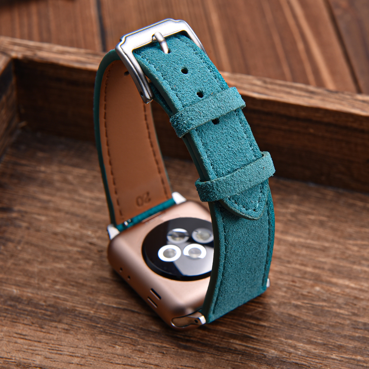 Brown Suede Leather Watch Band - مراجعة Suede Strap Watch وسعره