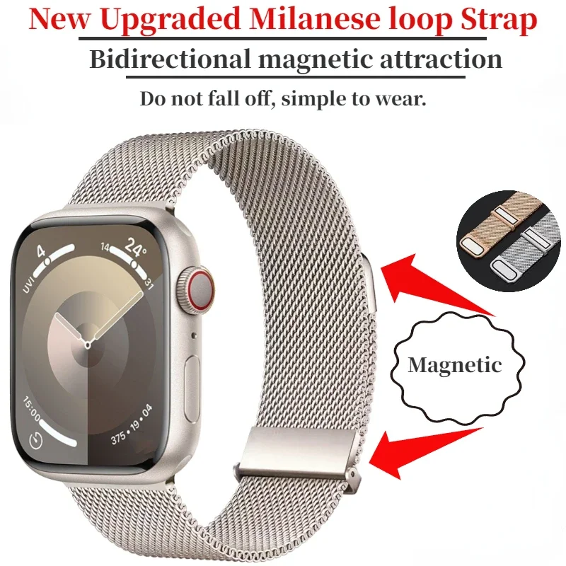 Upgrade Milanese Loop Strap Fo - مراجعة Milanese Loop Magnetic وسعره