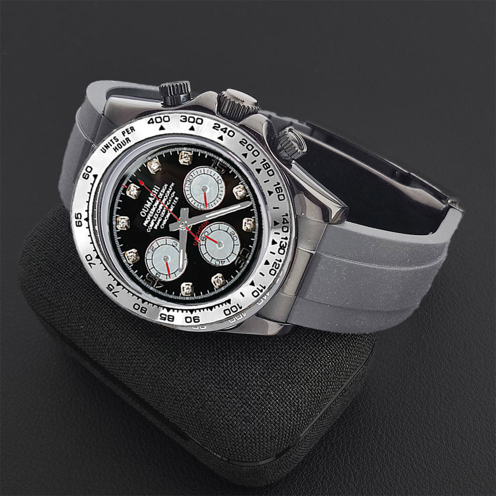Luxury VK63 WATCH 39mm quartz  - مراجعة Stainless Bracelet Diver وسعره