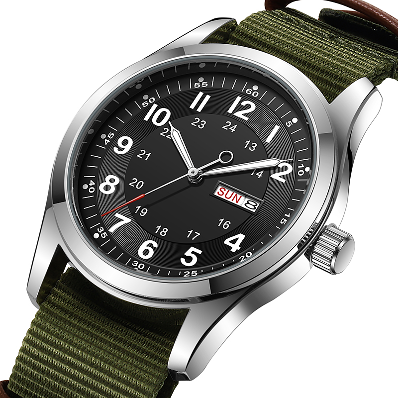2026 Men's 42mm Watch Glow in  - مراجعة Canvas Strap Watch وسعره