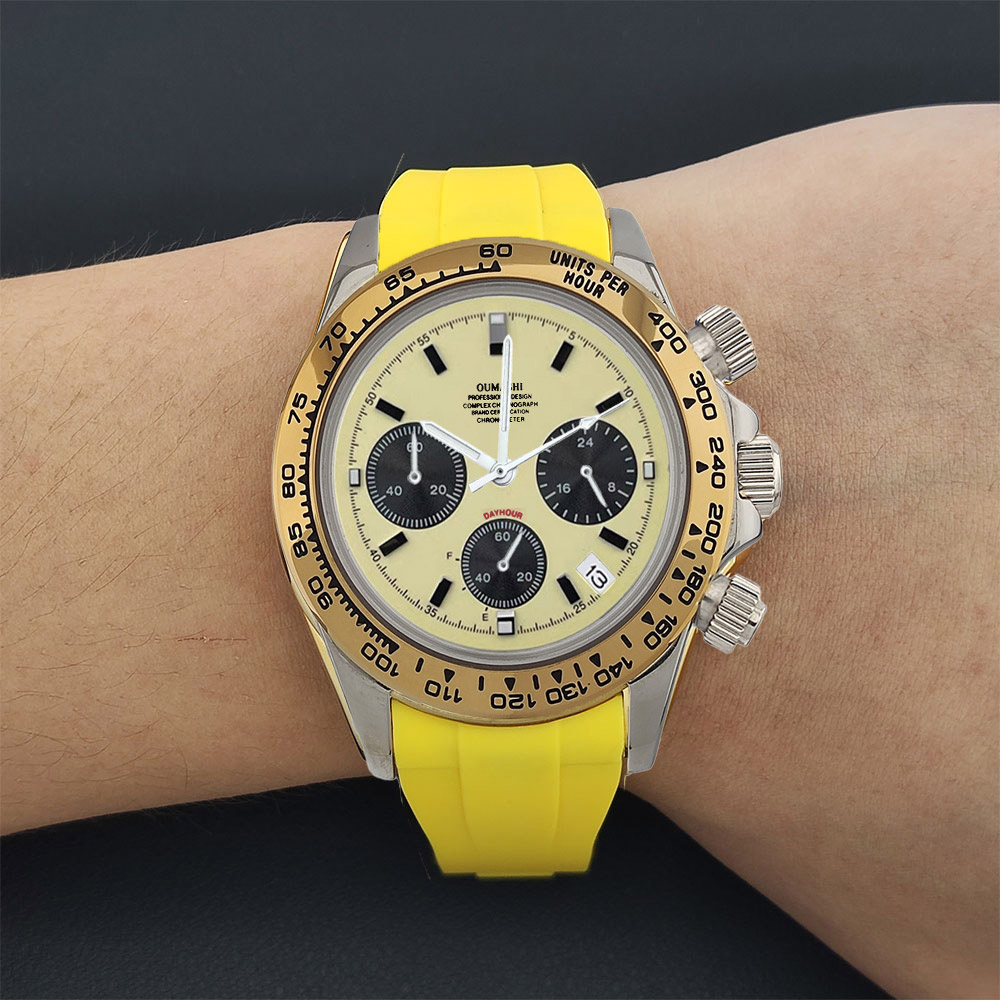 Luxury watch vk63 quartz Chron - مراجعة Stainless Bracelet Diver وسعره