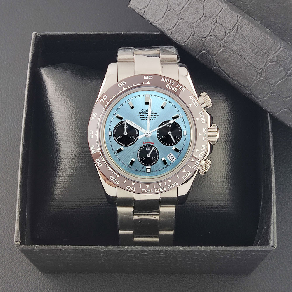 Luxury watch vk63 quartz Chron - مراجعة Stainless Bracelet Diver وسعره