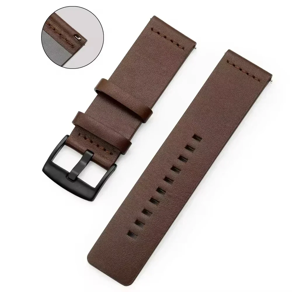 20mm 22mm Watch Band Quick Rel - مراجعة Leather Strap Quick Release وسعره