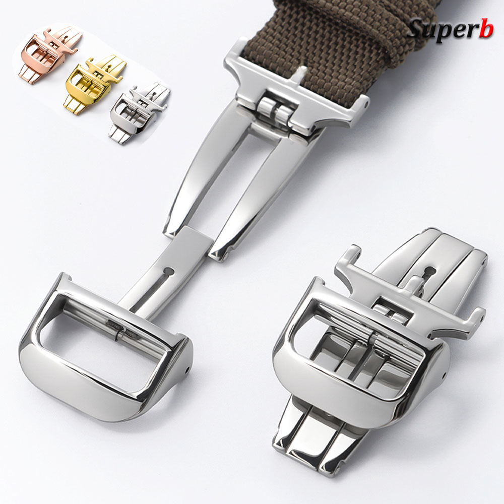 18mm for Jaeger Deployment But - مراجعة Butterfly Clasp Deployant وسعره