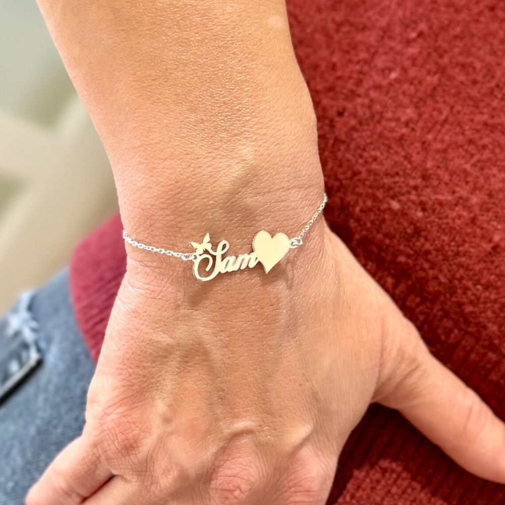Custom Butterfly Name Bracelet - مراجعة Butterfly Clasp Deployant وسعره